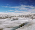 A view of the Greenland ice sheet